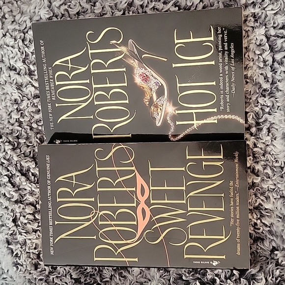 π Set of 2 Nora Roberts paperback books, Hot Ice and Sweet Revenge π